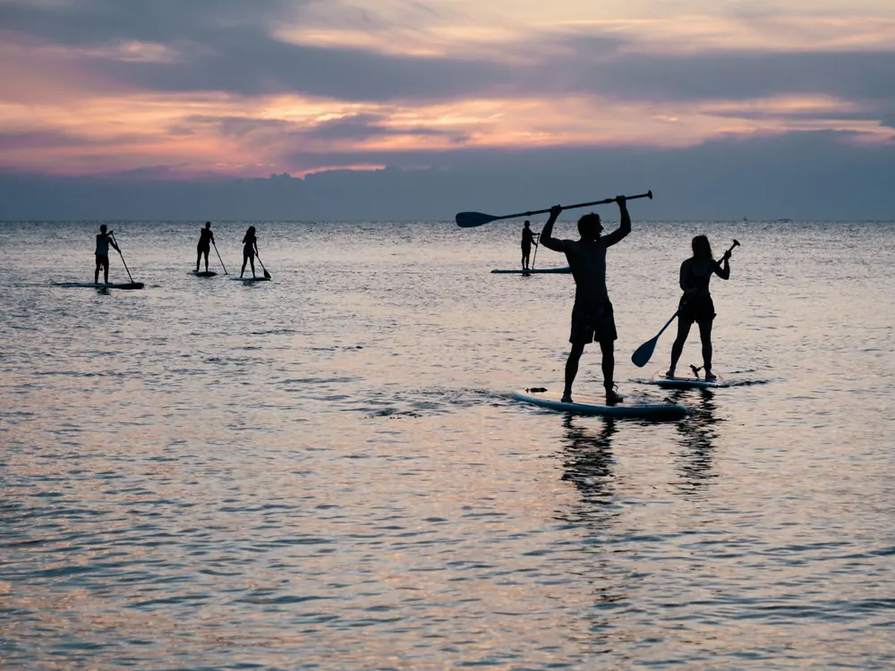 Stand Up Paddle (SUP) en playa Las Machas, Arica Chile